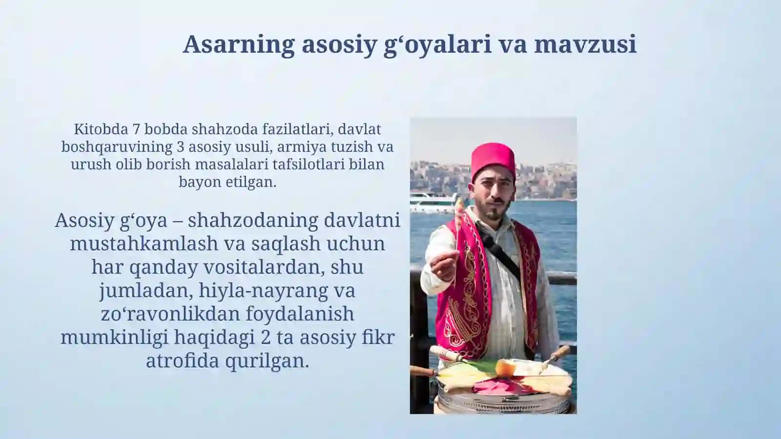 Makiavellining xukmdor asari boticha taqdimot tayyorlash 4