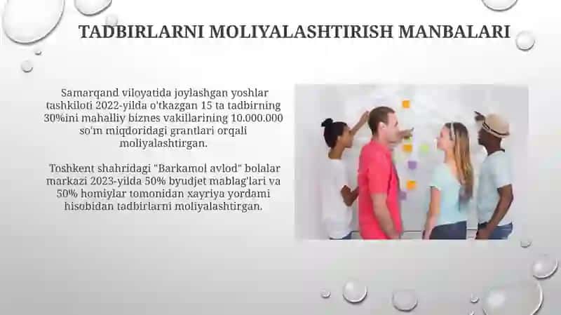Qo'shimcha mashg'ulotlarni o'tkazish jarayonida yoshlar tashkilotlarining ishtiroki 4