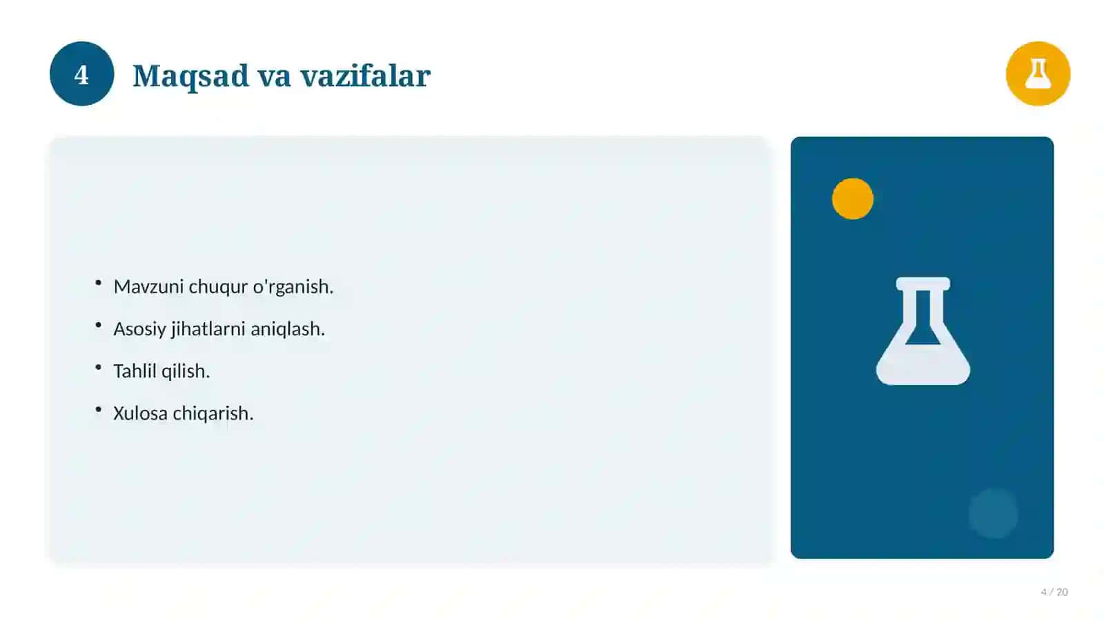 Matematika fanidan 7-sinf: amaliy mashg'ulot ishlanmasi 4
