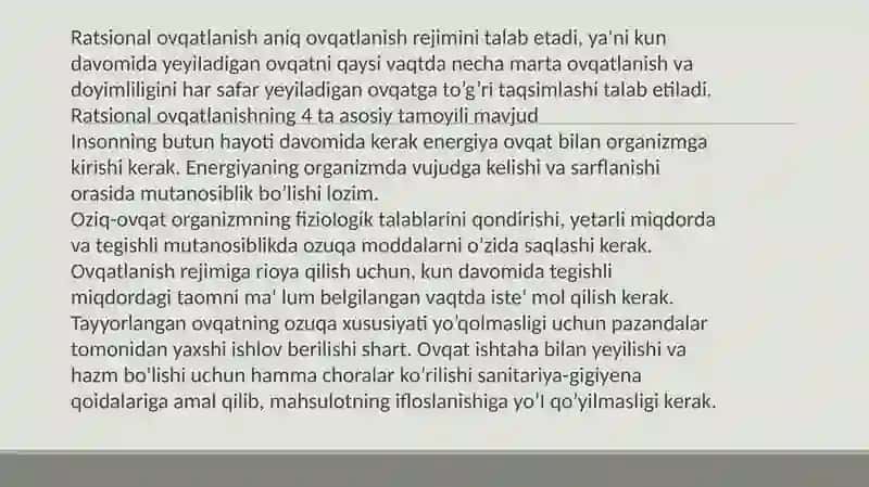 Oqilona ovqatlanish-zamonaviy dolzarb muammo 4