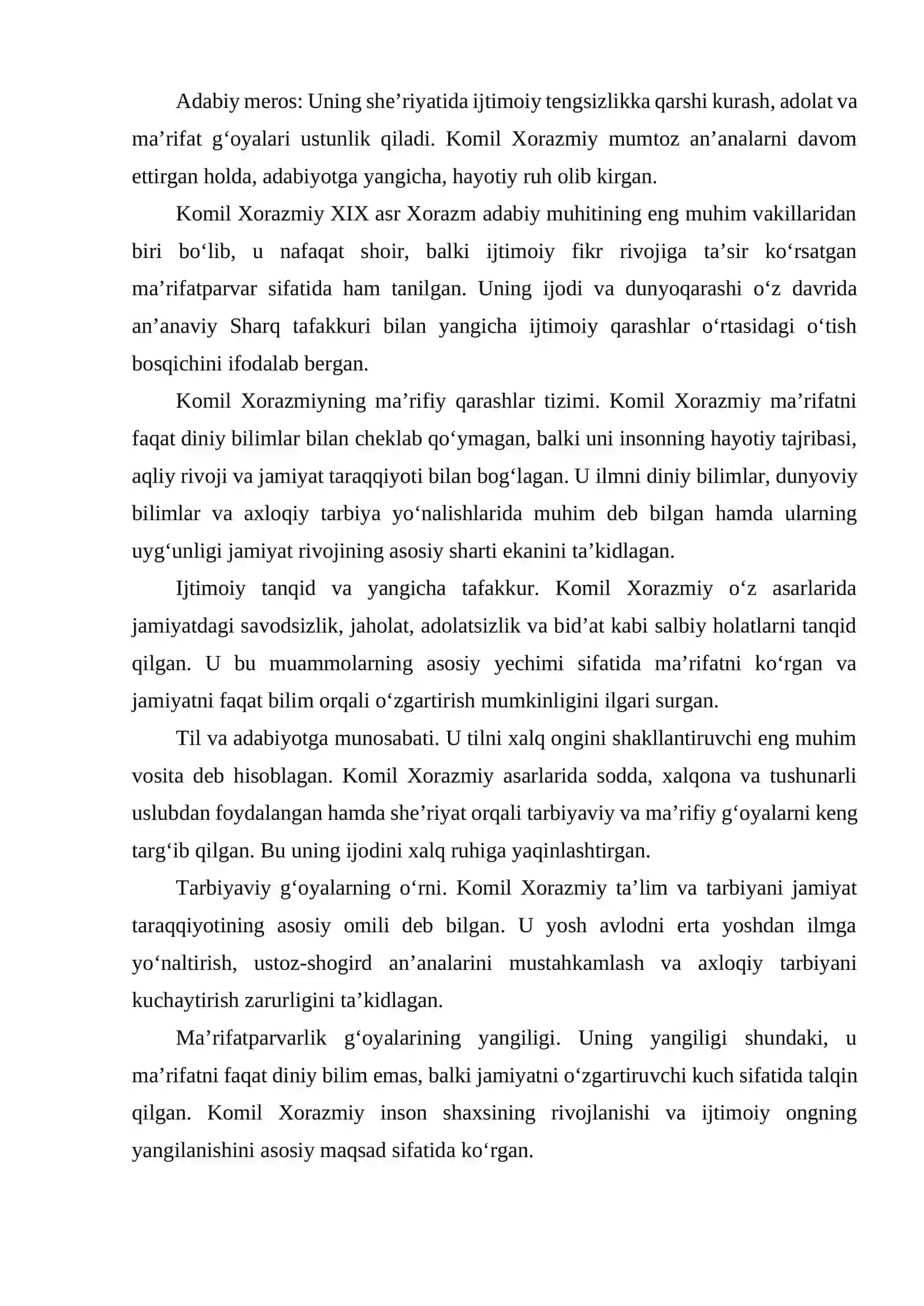 KOMIL XORAZMIY YANGI MAʼRIFATPARVARLIK NAMOYONDASI 4