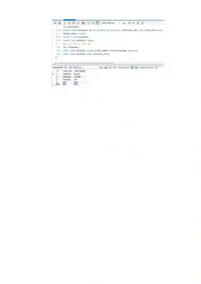 SQL tilida jadvallar yaratish, o’zgartirish va o’chirish 4