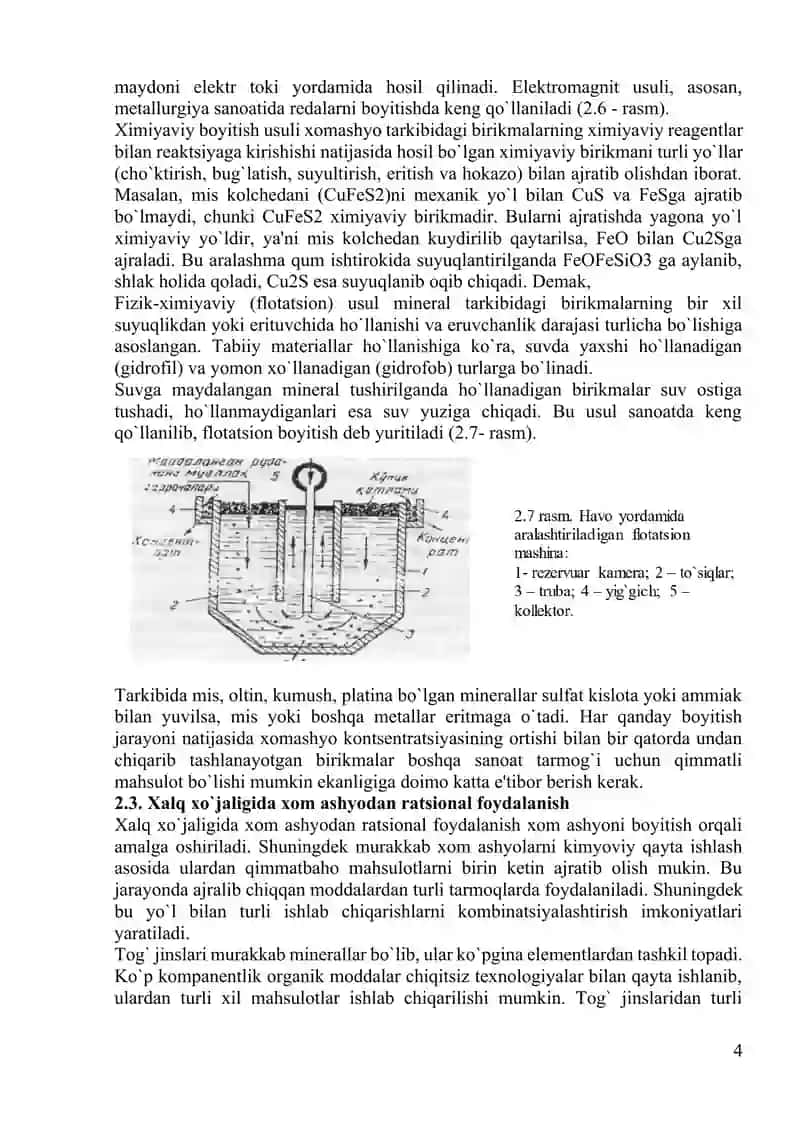 SANOATDA IShLATILADIGAN XOMAShYoLAR, ENЕRGIYa, SUV VA HAVO 4