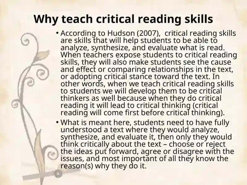 Critical Reading 4