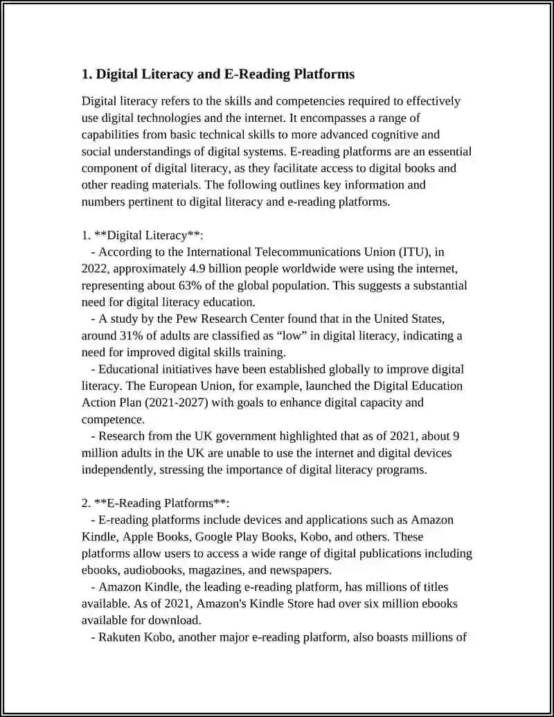 Digital Literacy and E-Reading Platforms 4