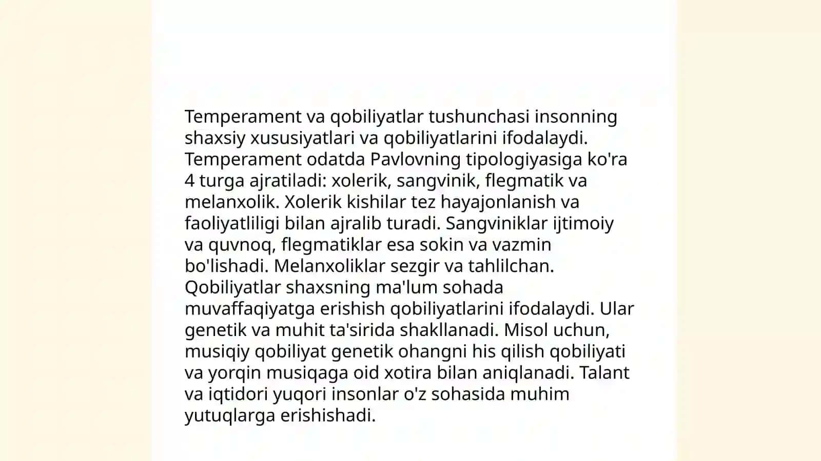 Temperament va qobilyatlar 4