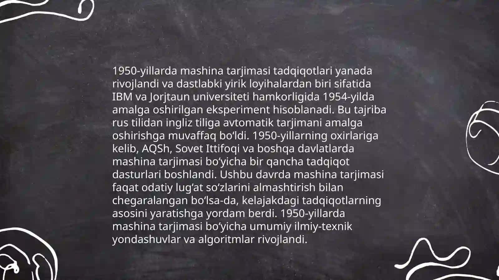 Mashina tarjimasi tarixi. Uch avlod taraqqiyoti 4