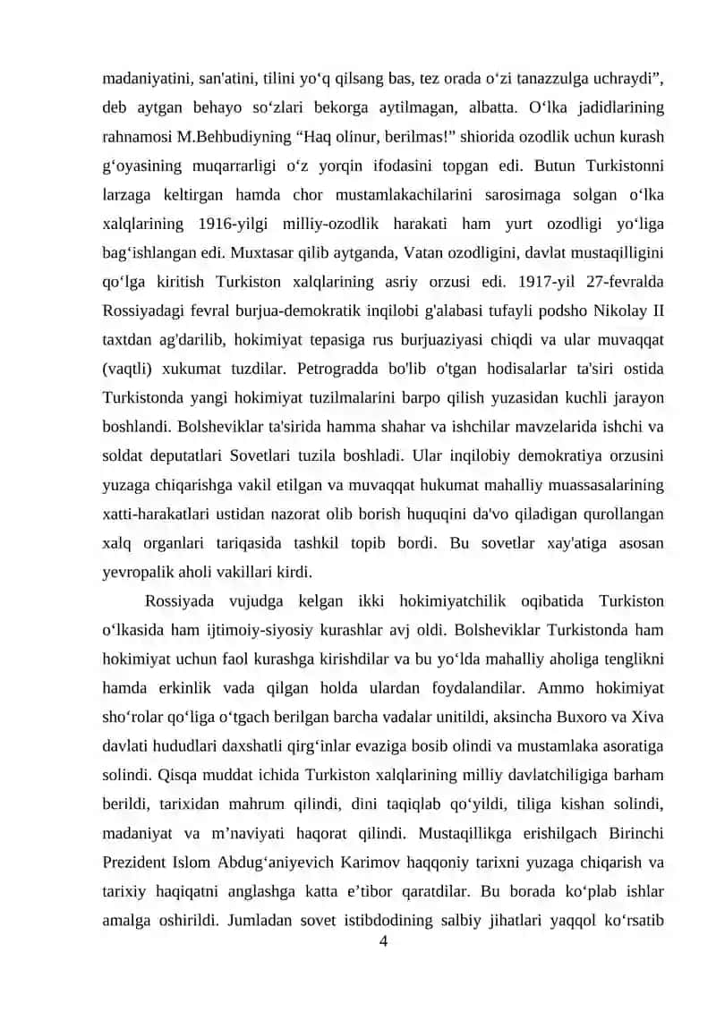 1917 yil siyosiy jarayonlarda Turkiston 4