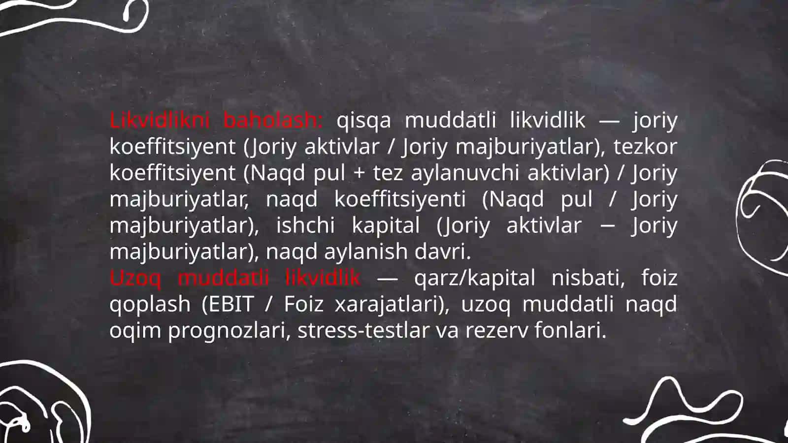 Moliyaviy barqarorlikni baholash va taxlil usullari 4