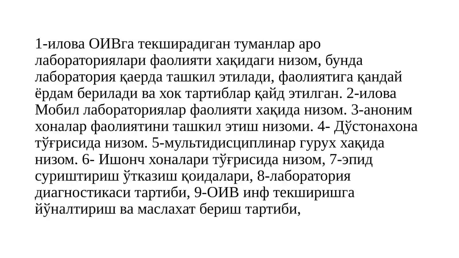 Санитария-эпидемиологик осойишталик ва жамоат саломатлиги 4