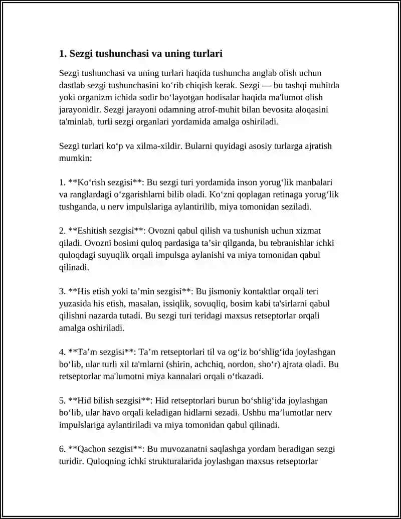 SEZGI HAQIDA TUSHUNCHA VA UNING NERV- FIZIOLOGIK ASOSI 4