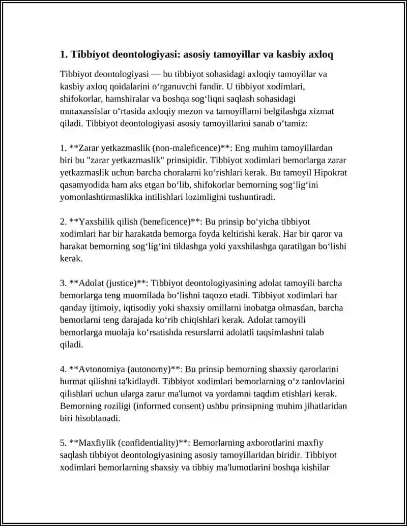 TIBBIYOT DEONTOLOGIYASI ASOSLARI 4