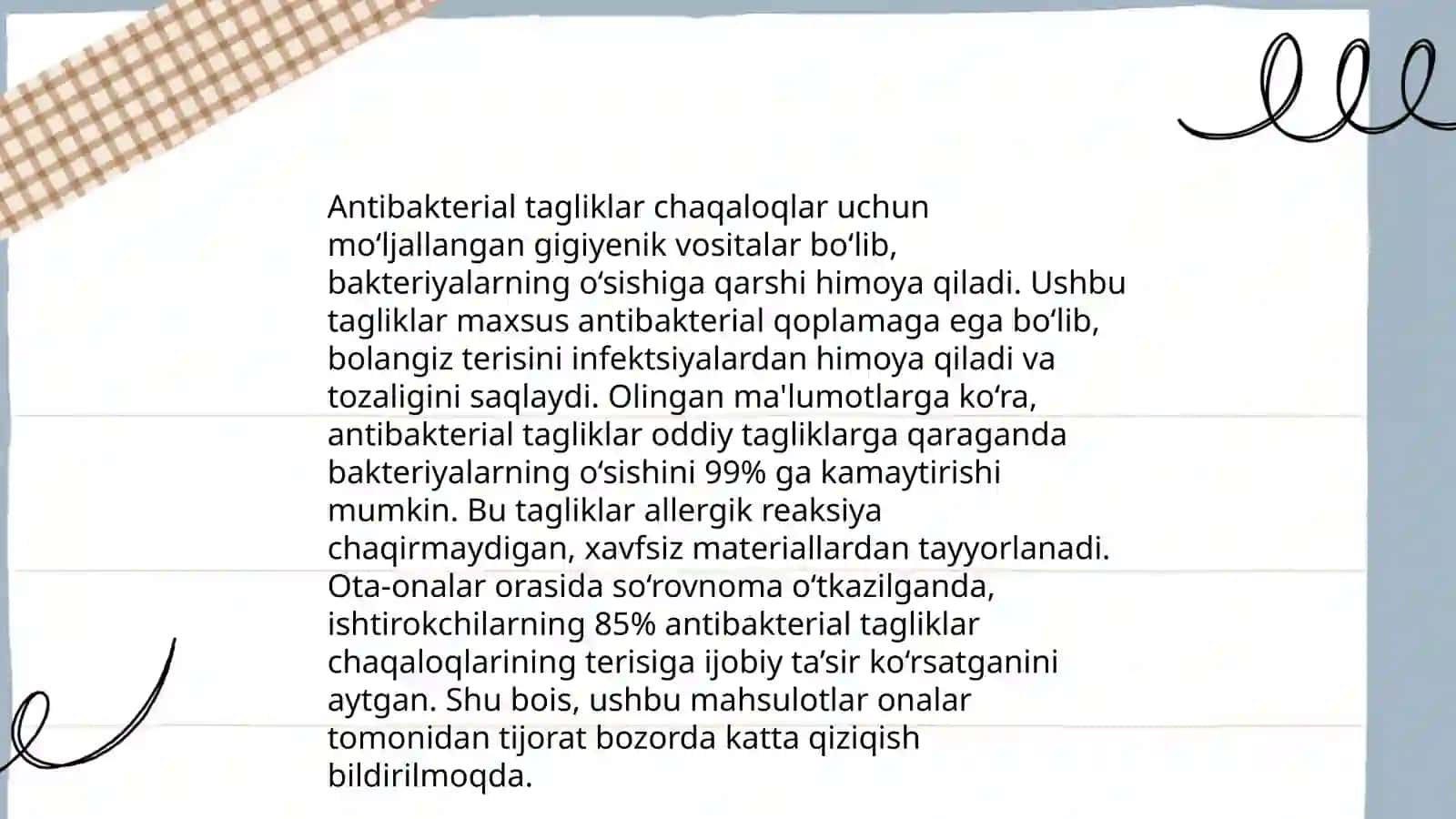 Bolalar tibbiy tagliklar 4