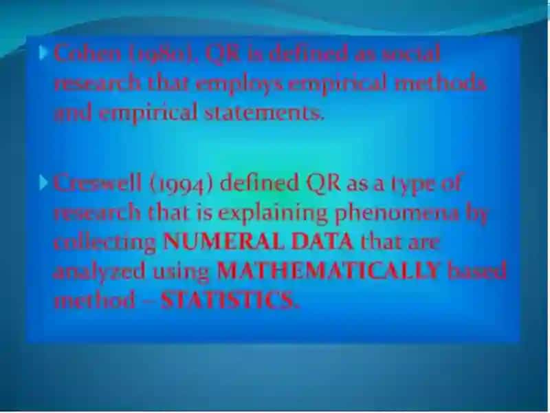 QUANTITATIVE RESEARCH IN EDUCATION 4