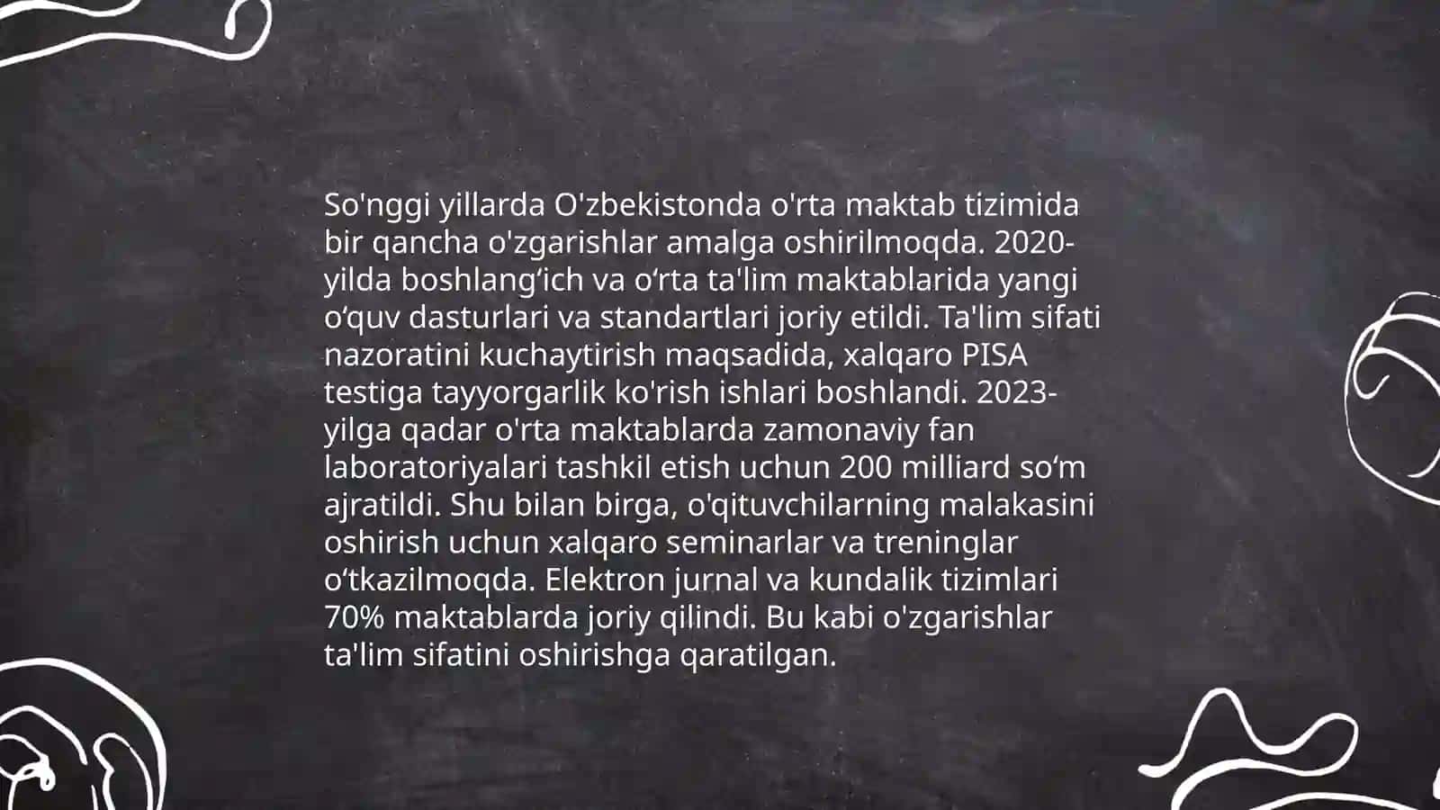 Yangi O'zbekistonda ta'lim tizimidagi islohatlar 4