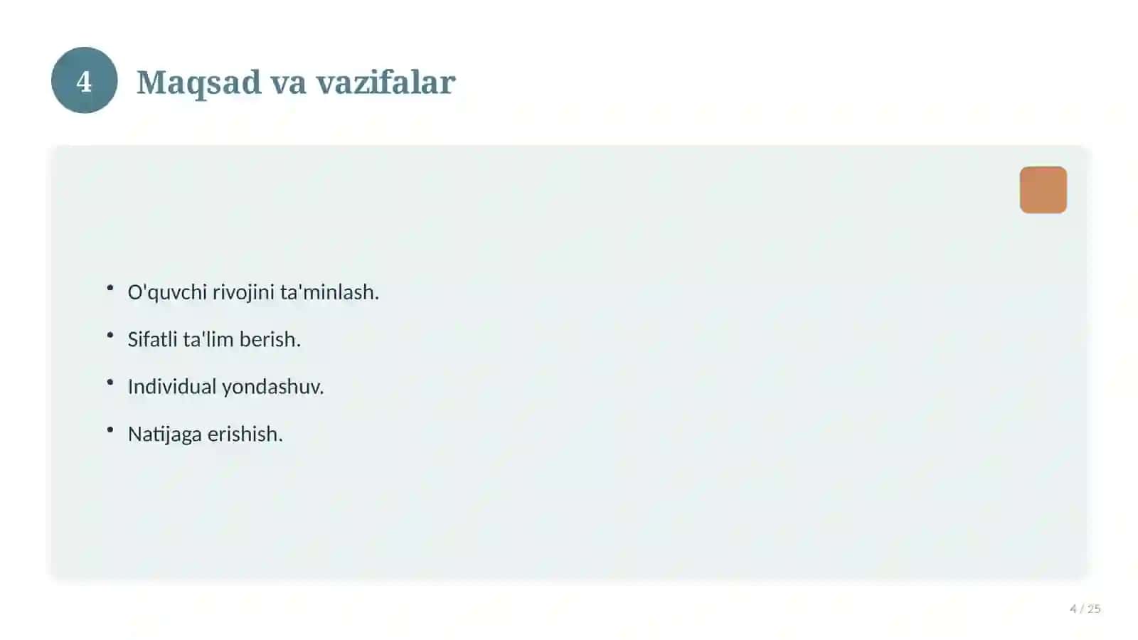 Tarbiyaviy ishlarni tashkil etishning zamonaviy texnologiyalari 4