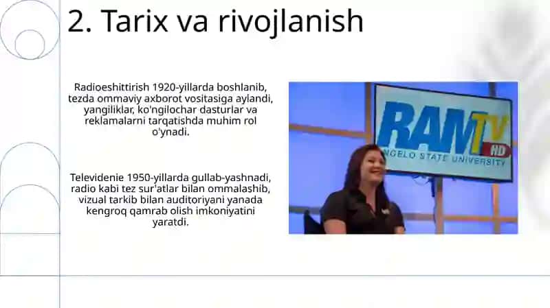 Radio va televideniye tezkor va ommaviy axborot vositasi 4