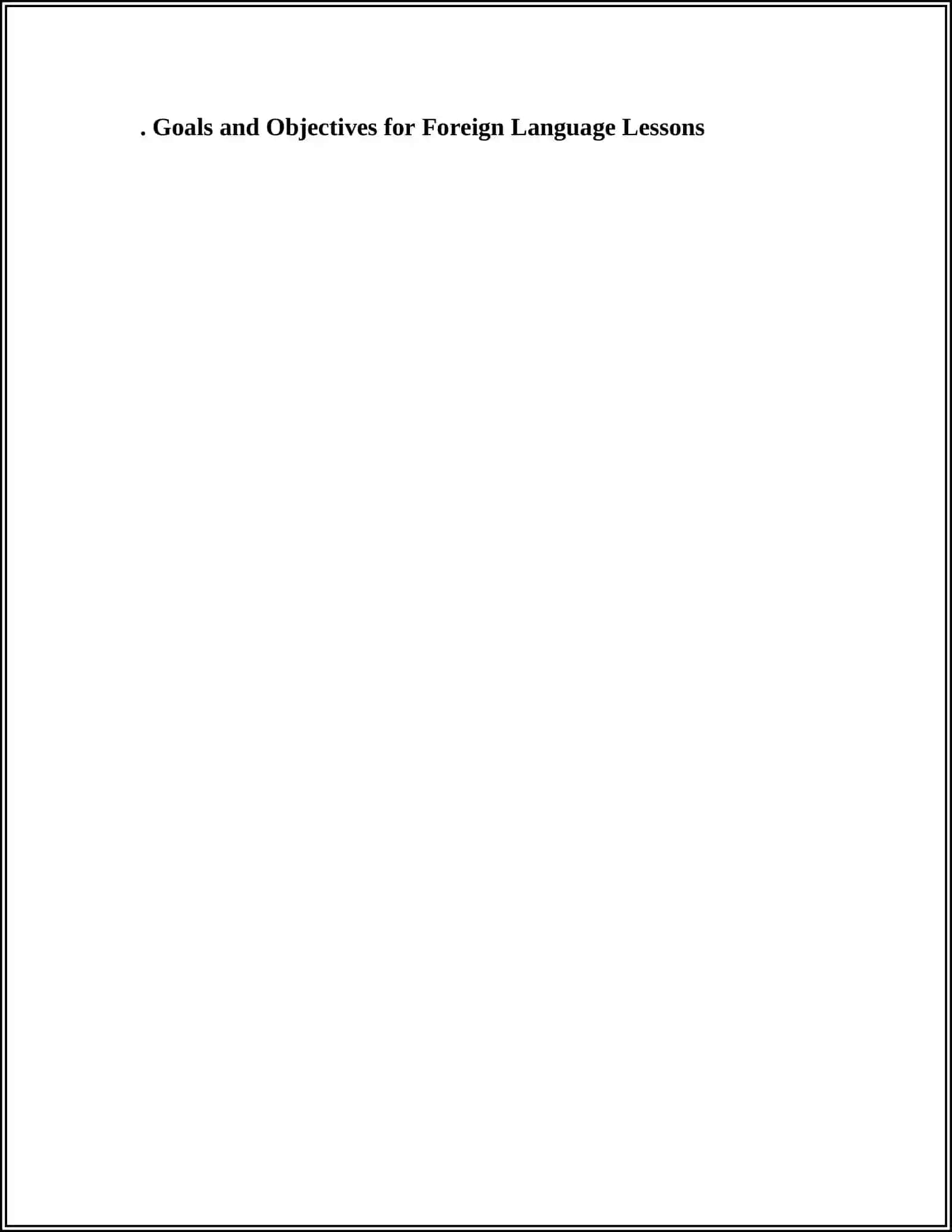 THE FORMATION AND ESTABLISHMENT OF A FOREIGN LANGUAGE LESSONS 4