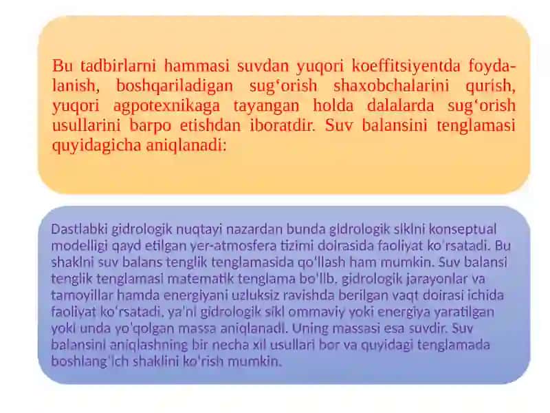 SUV TARTIBOTINI TASHKIL QILISH VA UNI BOSHQARISH 4