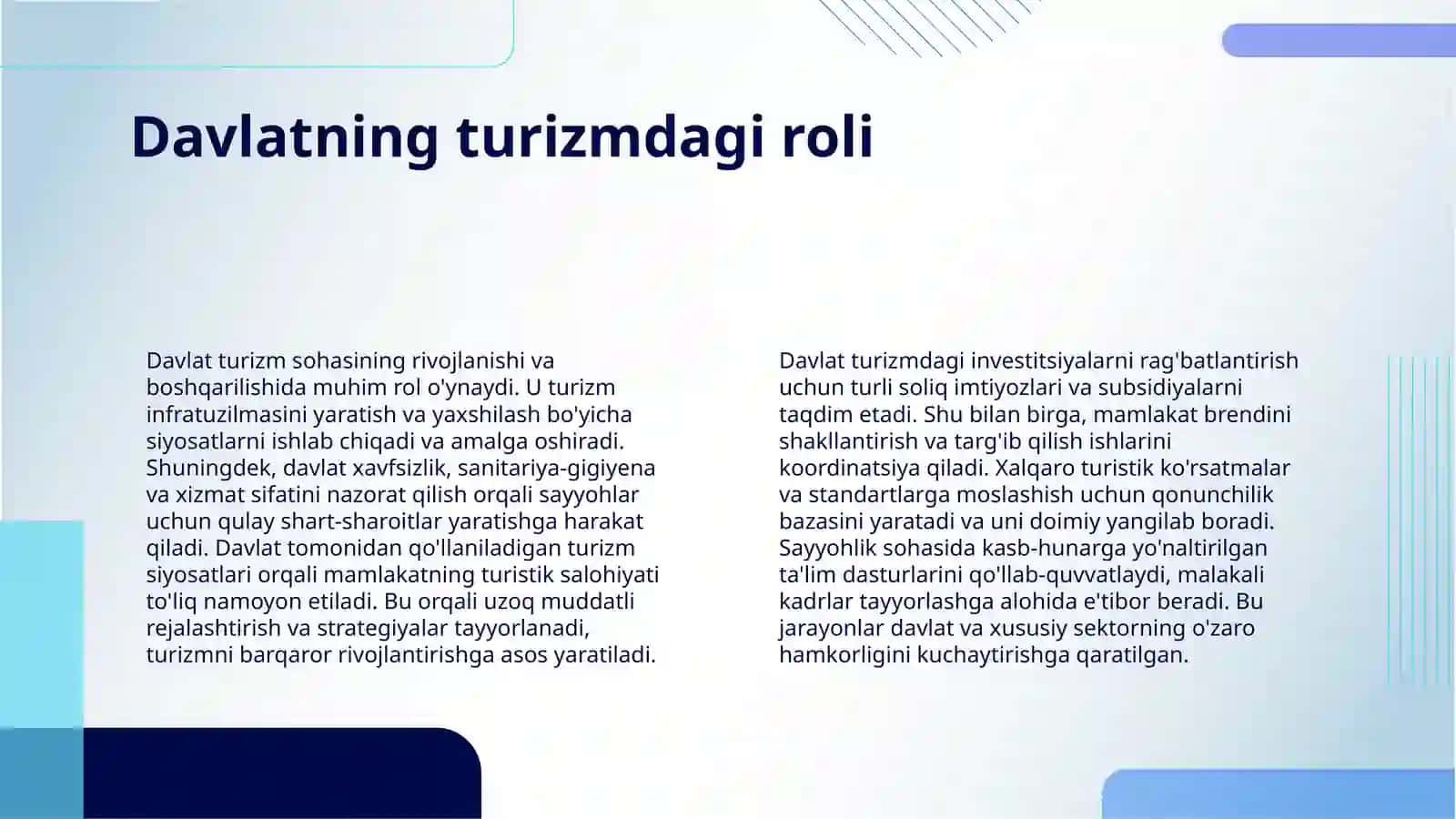 TURIZM SOHASIDA DAVLAT SIYOSATI 4