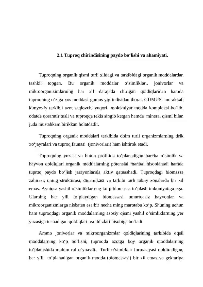 Tuproq chirindisi (gumus) 4