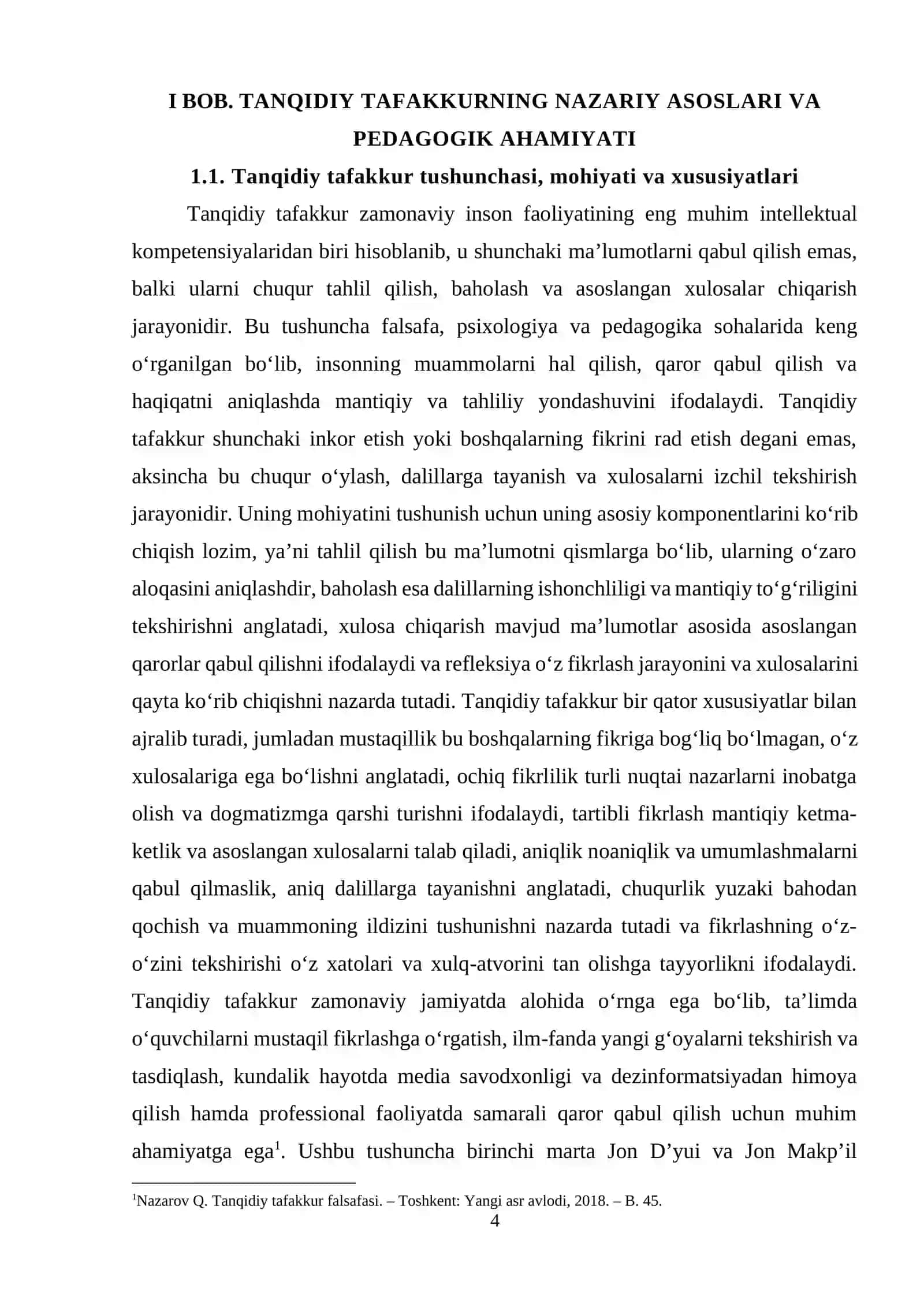 ONA TILI DARSLARIDA TANQIDIY TAFAKKURNI RIVOJLANTIRISH METODIKASI 4