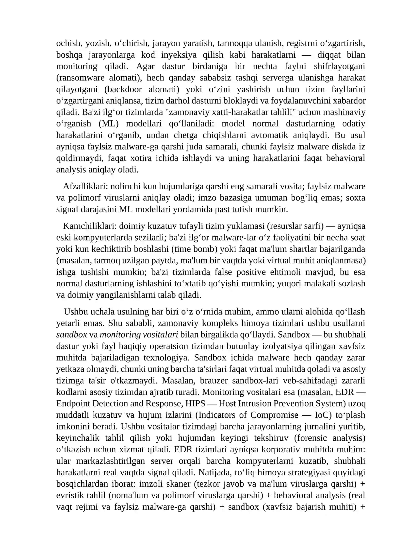 Kompyuter viruslaridan himoyalanish: antivirus, sandbox va monitoring vositalari 4