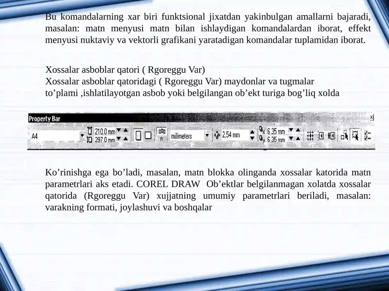 Corel DRAW dasturi 4