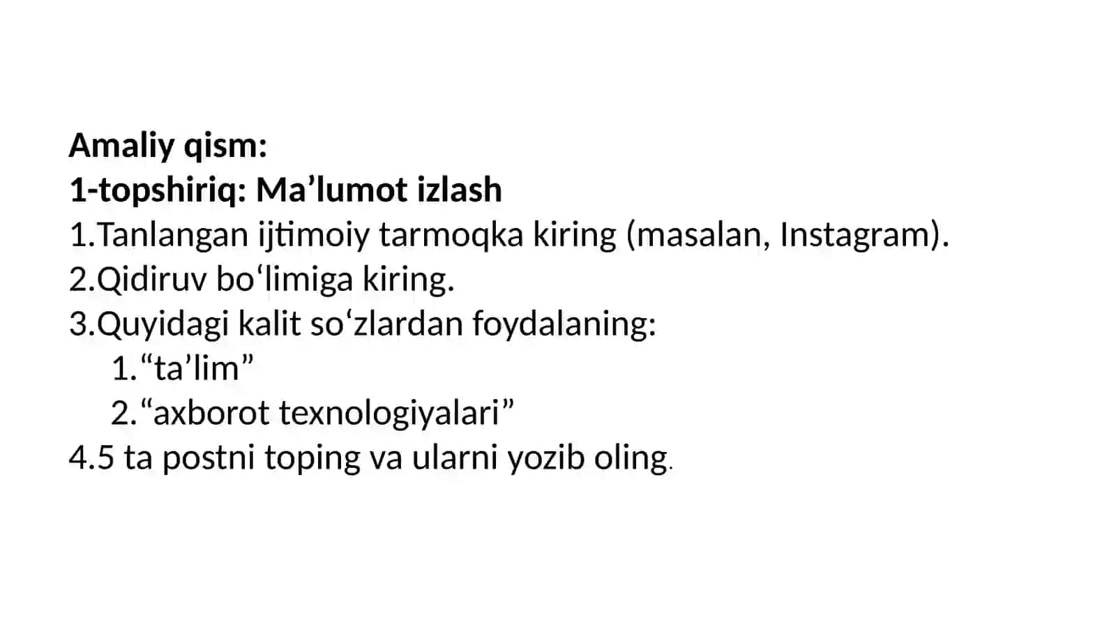 Ijtimoiy tarmoqlardagi ma'lumotlarni qidirish va izlash 4