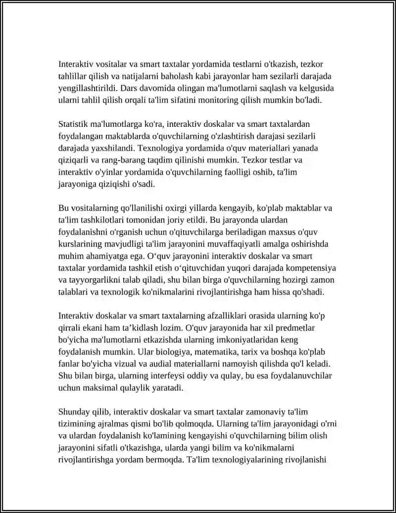 Interaktiv doskalar va smart taxtalar 4