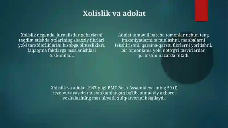 Media muhitda axloqiy taʼmoyillar 4