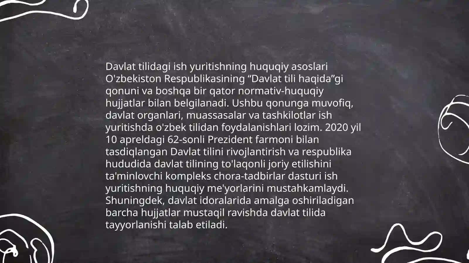 Davlat tilida ish yuritish fanining maqsad va vazifalari 4