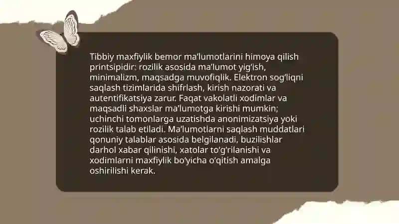 Tibbiyot fani va amaliyotiga bogʻliq vrach va bemor oʻrtasidagi axloqiy muammolar 4