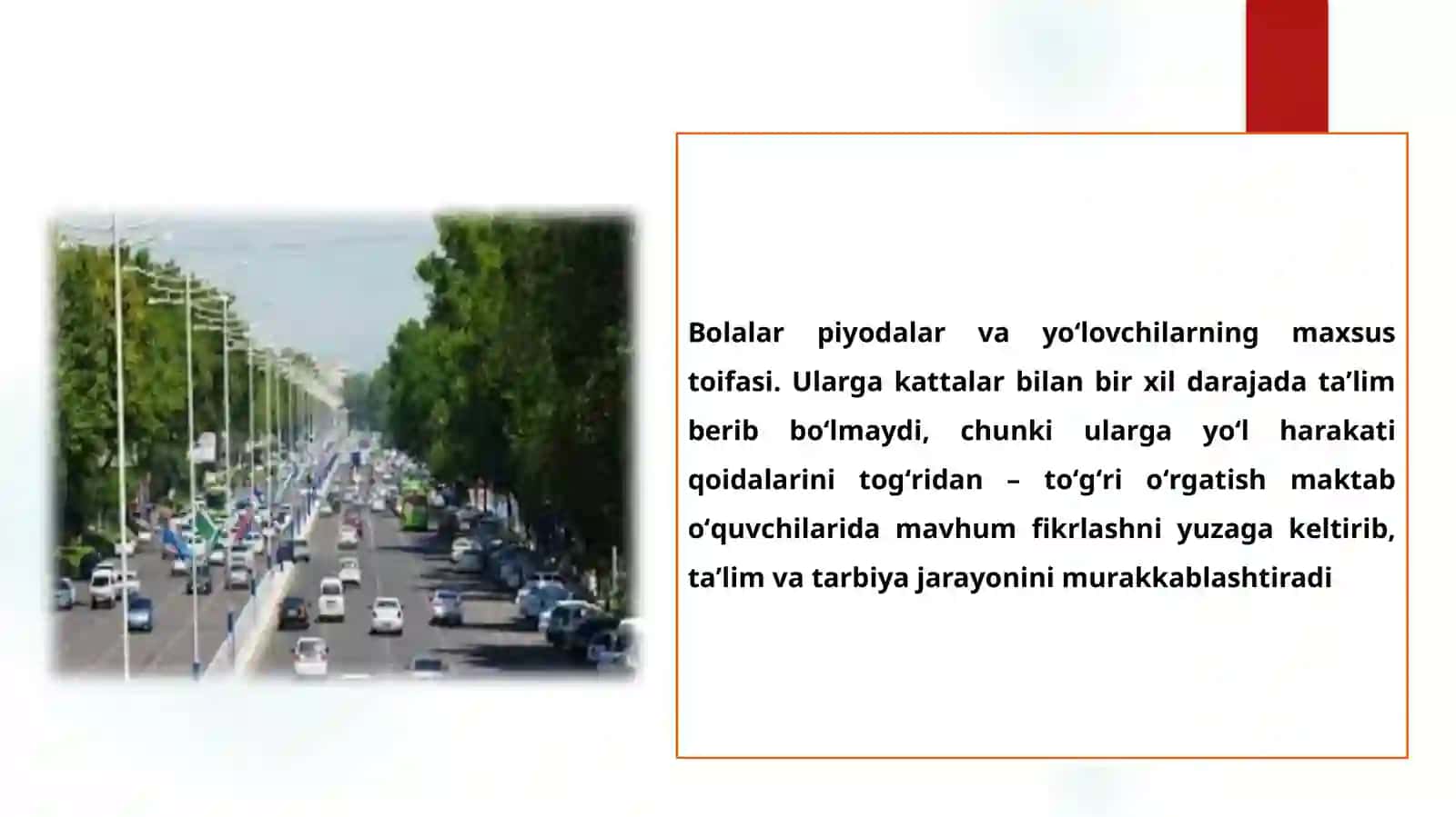 YOʻLLARDA XAVFSIZ HARAKATLANISH XULQ-ATVORINI SHAKLLANTIRISHDA OʻQITUVCHI VA OTA — ONALAR HAMKORLIGINING AHAMIYATI 4