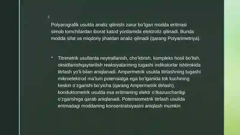 Elektrokimyoviy Davolash va Diagnostika Usullari 4