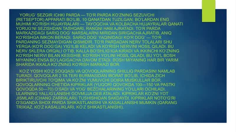 Ko’z, quloq, burun tuzilishi. 4