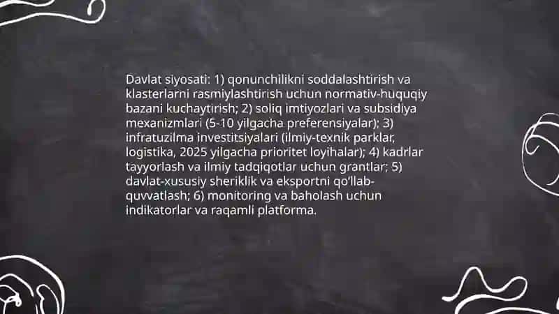 Iqtisodiyotda innovatsion klasterlarni shakllantirish zaruryatlari 4