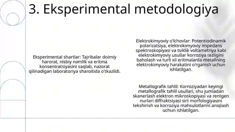 Organik erituvchilar va suvli eritmalardagi korroziya jarayonlari 4