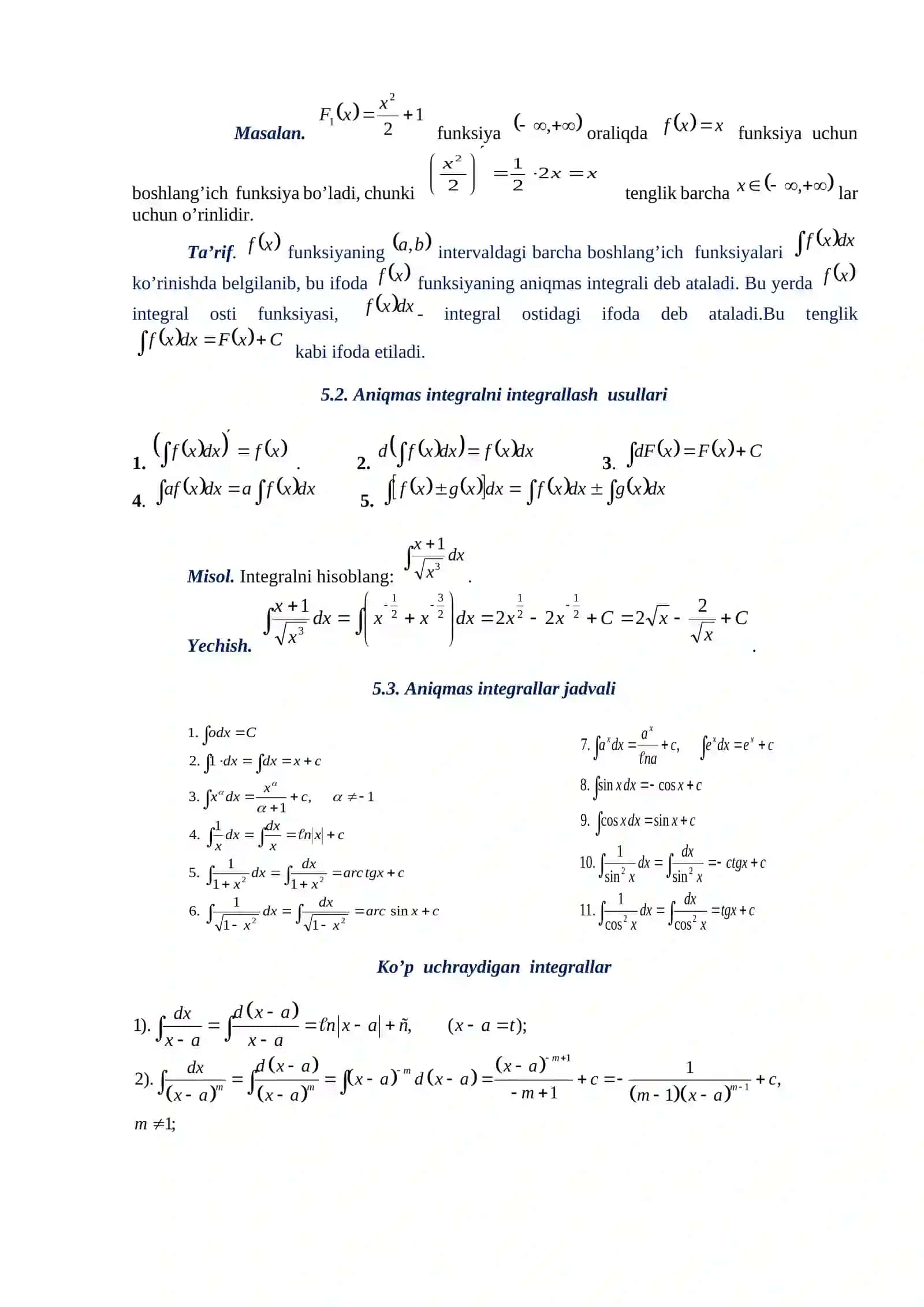 Aniqmas integral 4