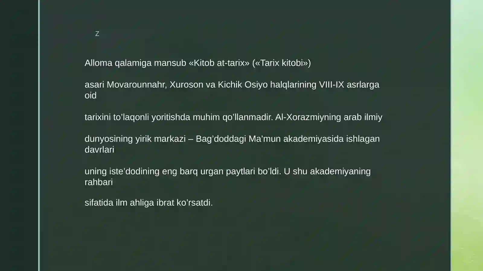 O'zbekistonning eng yangi tarixi fanidan 4