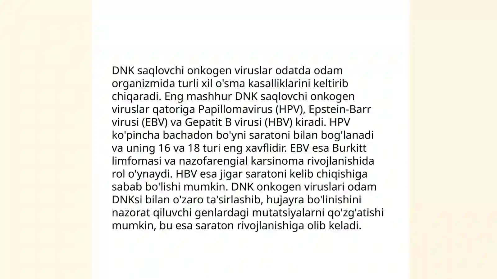 Onkogen viruslar klassifikatsiyasi 4