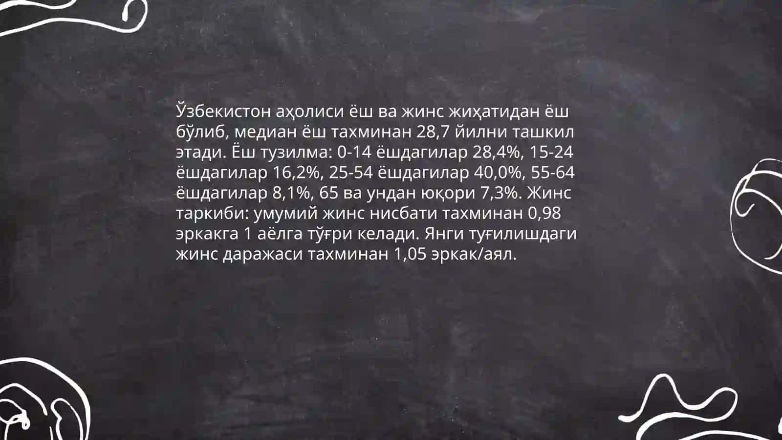 O'zbekiston aholisi haqida 4