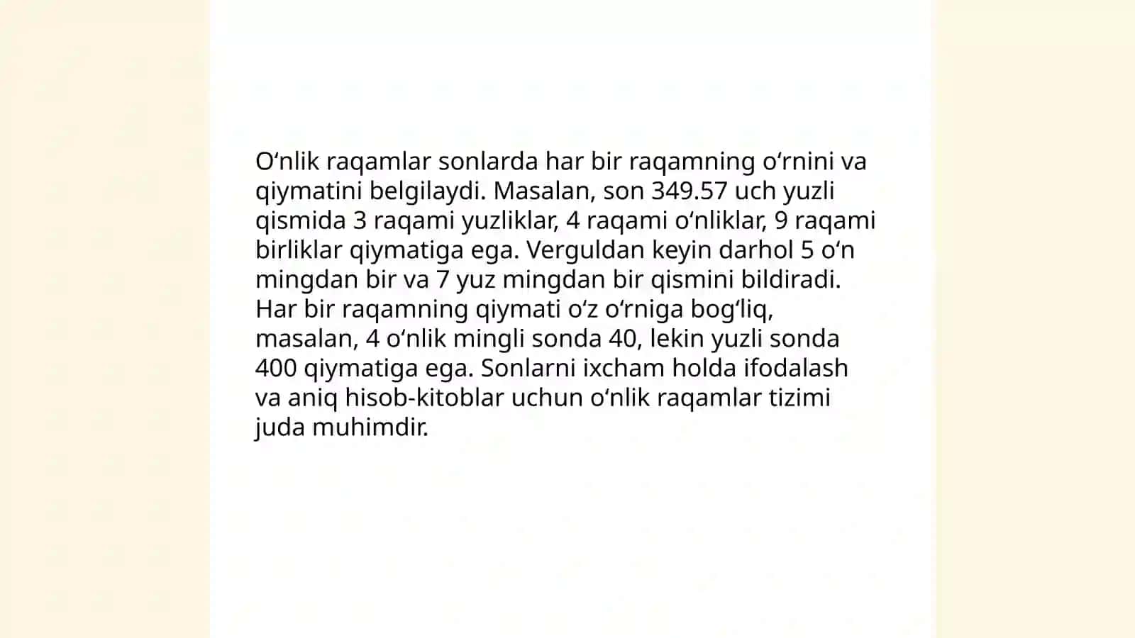 Oʻnlik sanoq tizimi 4