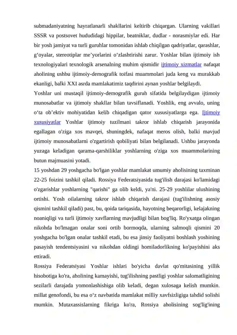Yoshlar bilan Ijimoiy Ish Menejmenti Ijtimoiy Faoliyat Sifatida 4