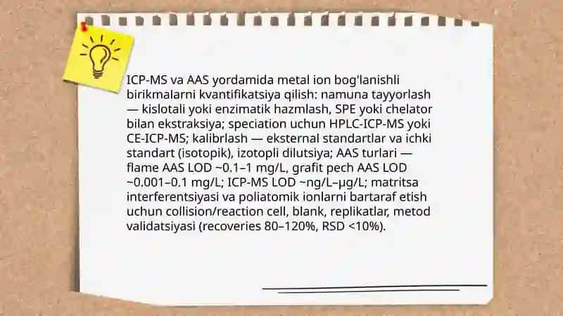 Tuproq va sunning ifloslanishida ion boglanishli birikmalarni aniqlash 4