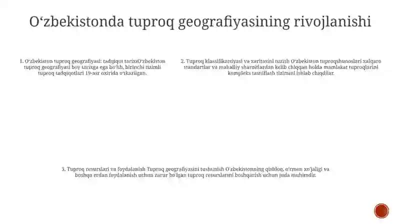 Oʻzbekistonda,,Tuproqlar Geografiyasiʼʼ Fanining Rivojlanishi 4