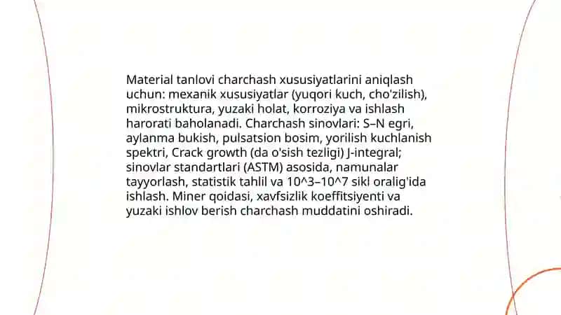 Materialshunoslik va detallar tahlili 4
