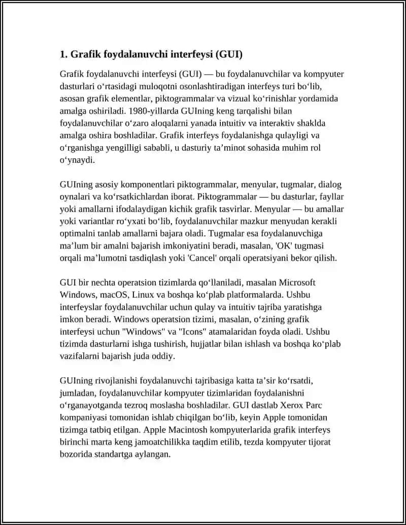 Grafik foydalanuvchi interfeysi (GUI) 4