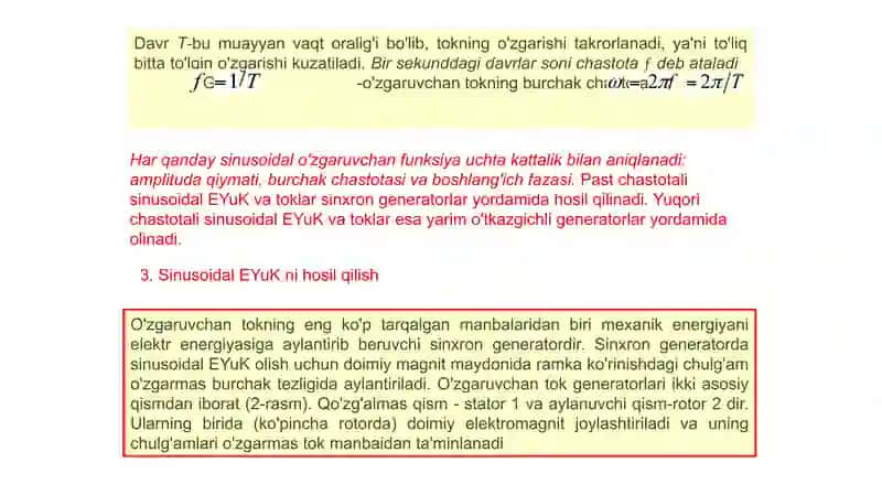 Bir fazali sinusoidal tok chiziqli elektr zanjirlari 4