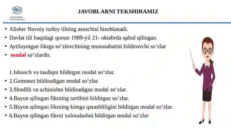8-sinf O‘zbek tili TEJAMKOR BO‘LAYLIK DARS SHIORI 4